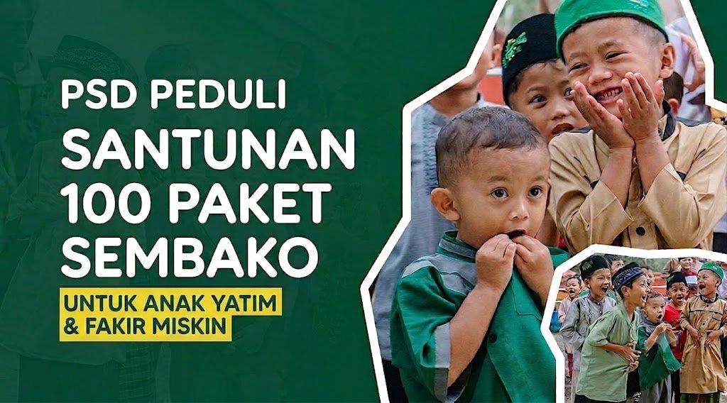Santunan 100 Paket Sembako untuk Anak Yatim & Fakir Miskin
